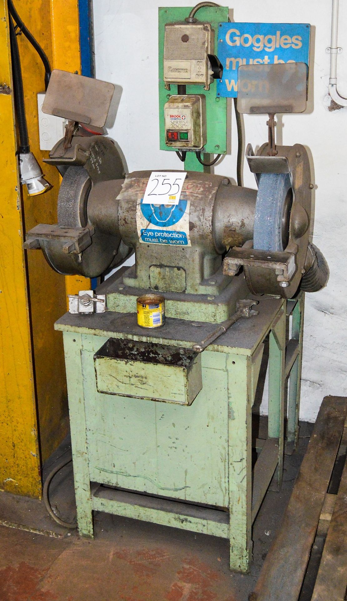 Double end bench grinder c/w stand