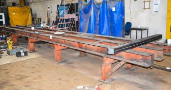 Steel girder bench 9 metre x 1.2 metre