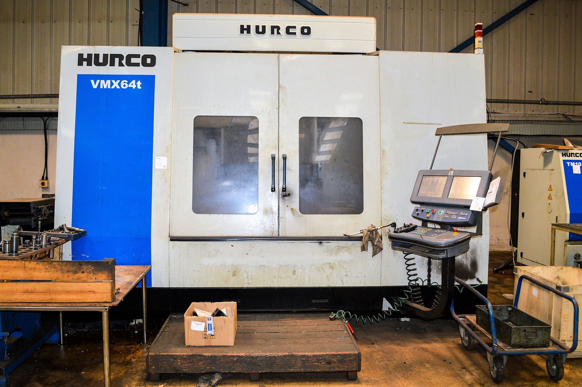 Hurco VMX 64-40T CNC vertical machine centre Year: 2008 S/N: H-H64046 c/w 66 inch x 35 inch table,