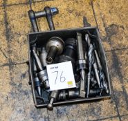 Box of tooling, drills etc as lotted