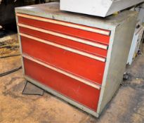 4 drawer steel tool drawer