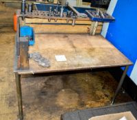 2 - steel benches & 1 timber bench as lotted