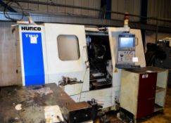 Hurco TMM10 CNC slant bed lathe S/N: 01103045AAA c/w 12 station tool store, headstock, Hurlo Max