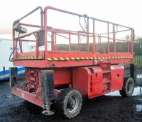 Haulotte H12SX 12 metre diesel driven scissor lift access platform Year: 2007 S/N: 111003 Recorded