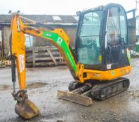 JCB 801.6 1.5 tonne rubber tracked excavator Year: 2013 S/N: 2071433 Recorded Hours: 1386 blade,