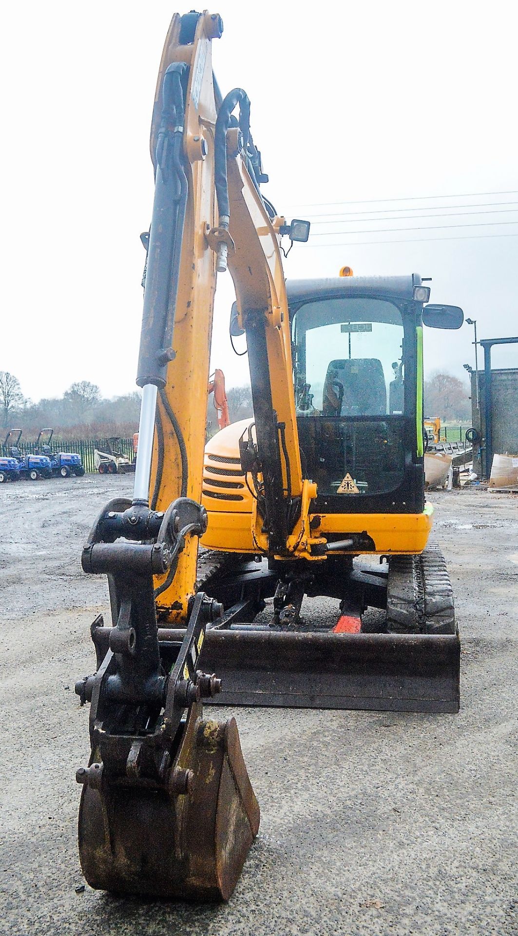 JCB 8050 RTS 5 tonne rubber tracked excavator Year: 2013 S/N: 1741893 Recorded Hours: 1756 blade, - Bild 5 aus 11
