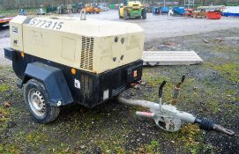 Ingersoll Rand 7 41 diesel driven mobile air compressor Year: 2012 S/N: 431289 Recorded Hours: 836