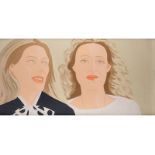 Alex Katz, geb. 1927 New York JULIA UND ALEXANDRA Screenprint auf Arches. 94,1 x 188 cm. Links unten