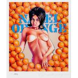 Mel Ramos, geb. 1935 Sacramento/ Kalifornien ORANGE Offsetdruck. Sichtmaß: 27,4 x 21,4 cm. Links