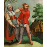 Haarlemer Meister in der direkten Nachfolge Pieter Brueghel des Jüngeren SPRICHWORTDARSTELLUNG Öl