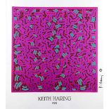 Keith Haring, 1958 Reading/ Pennsylvania "" 1990 New York City OHNE TITEL Offsetdruck. Sichtmaß: