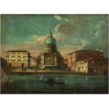 Italienischer Maler des 18. Jahrhunderts VENEZIANISCHE ANSICHT Öl auf Leinwand. 55 x 71 cm. Blick