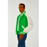 Alex Katz, geb. 1927 New York GREEN JACKET, 1990 Farblithografie. 90 x 61 cm. Links unten signiert