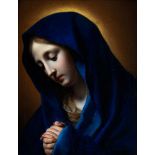 Carlo Dolci, 1616 Florenz "" 1886, zug. MATER DOLOROSA Öl auf Leinwand. 49 x 39 cm. Halbbildnis,