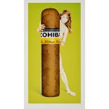 Mel Ramos, geb. 1935 Sacramento/ Kalifornien HAV-A-HAVANNA, 2, COHIBA 1 Originallithografie.