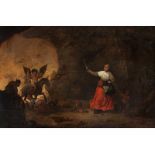 Niederländischer Maler im Stil/ Umkreis von David Teniers d. Ä., 1582 "" 1649 FRAU MIT GOLDSCHATZ