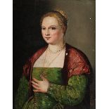 Italienischer Maler des 17. Jahrhunderts nach Tiziano Vecellio (1485/89 "" 1576) HALBBILDNIS EINER
