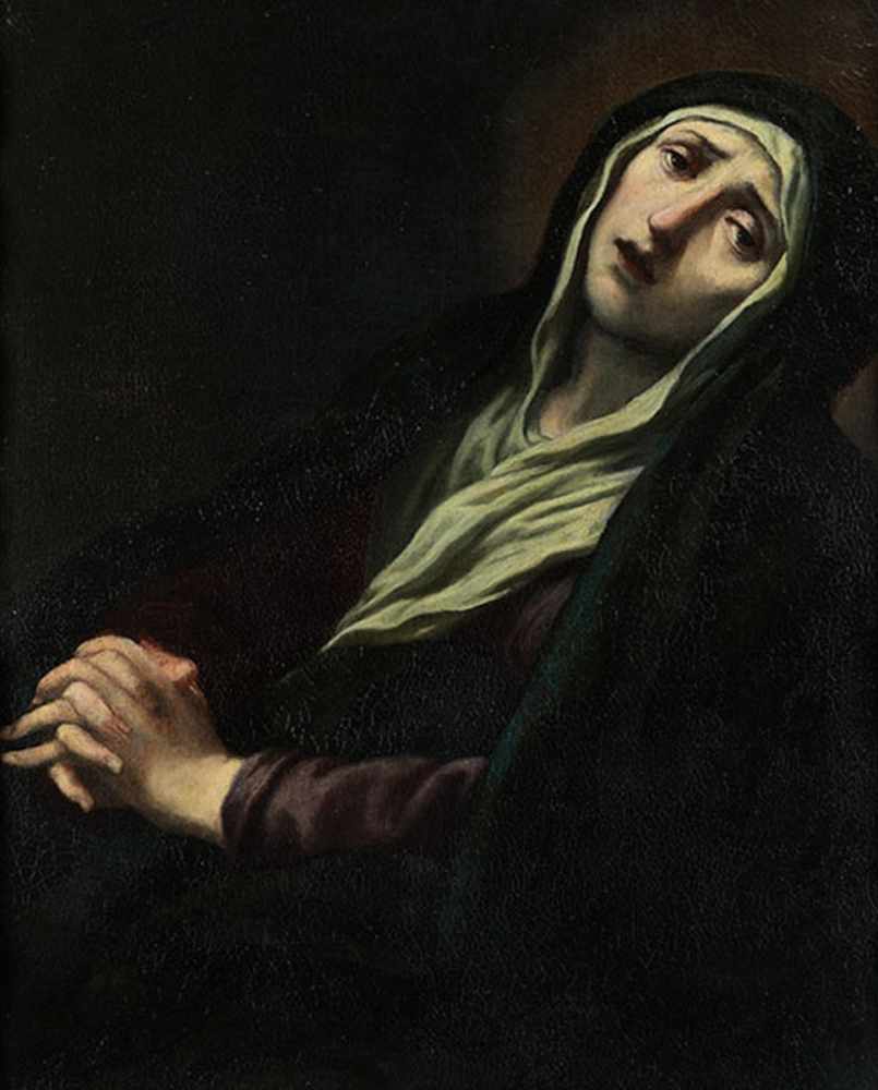 Venezianisch-norditalienischer Maler des beginnenden 18. Jahrhunderts BILDNIS EINER TRAUERNDEN - Image 3 of 3