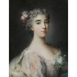 Rosalba Carriera, 1675 Venedig "" 1757, zug. BILDNIS DER ENRICHETTA ANNA SOFIA DI MODENA Pastell auf