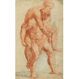 Italienischer Maler aus dem Kreis von Pontormo, 1494 "" 1556/57 AENEAS MIT SEINEM VATER ANCHISES AUF