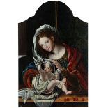 Jan Gossaert, genannt "Mabuse", um 1478 Maubeuge "" 1532 Mittelburg, Umkreis MARIA MIT DEM KIND