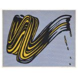 Roy Lichtenstein, 1923 New York "" 1997 ebenda BRUSHSTROKE Farbserigrafie. 58 x 63,5 cm Rechts unten