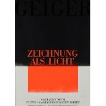 Rupprecht Geiger, 1908 "" 2009 ZEICHNUNG ALS LICHT Siebdruck auf Papier. Sichtmaß: 83,5 x 58,5 cm.