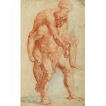 Italienischer Maler aus dem Kreis von Pontormo, 1494 "" 1556/57 AENEAS MIT SEINEM VATER ANCHISES AUF