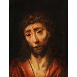 Flämischer Maler des ausgehenden 16. Jahrhunderts. ANDACHTSBILD CHRISTI "ECCE HOMO" Öl auf