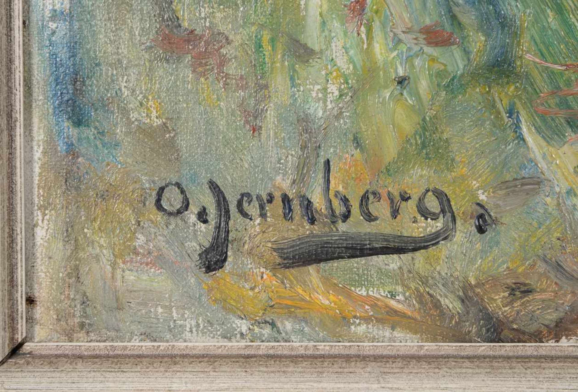 Belebte Seepartie. Olof August Andreas Jernberg (23.05.1855 Düsseldorf - 15.02.1935 Berlin). Evtl. - Bild 2 aus 5