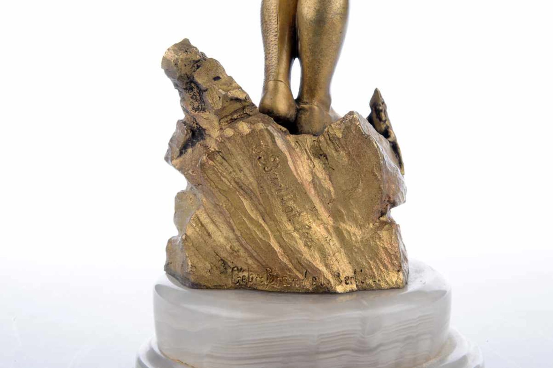 "Der Rattenfänger von Hameln". Bronze, feuervergoldet. Eugene Barillot (1841 - 1900, Frankreich). - Bild 4 aus 7