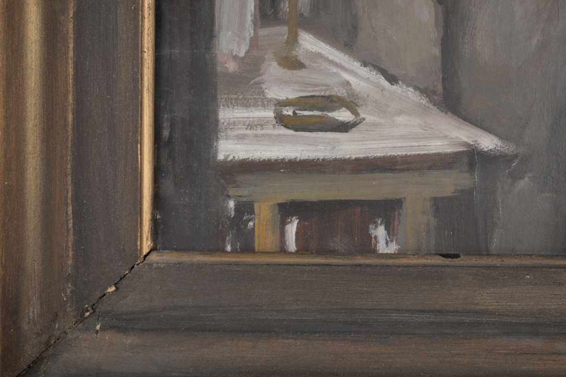 Weiblicher Akt vor dem Spiegel. August Garbe (Niedersächsischer Kunstmaler, Akademie der bildenden - Bild 6 aus 7