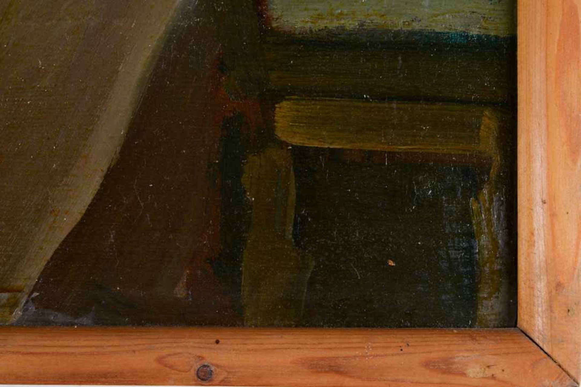 Weiblicher Akt mit Handspiegel. August Garbe (Niedersächsischer Kunstmaler, Akademie der bildenden - Bild 3 aus 7