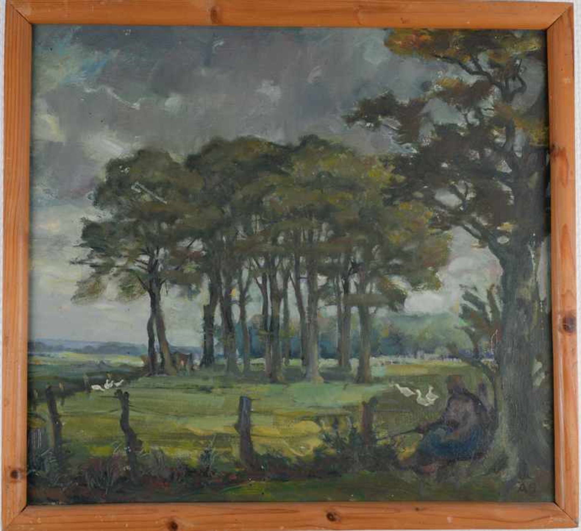 Landschaft bei Isernhagen. August Garbe (Niedersächsischer Kunstmaler, Akademie der bildenden Künste