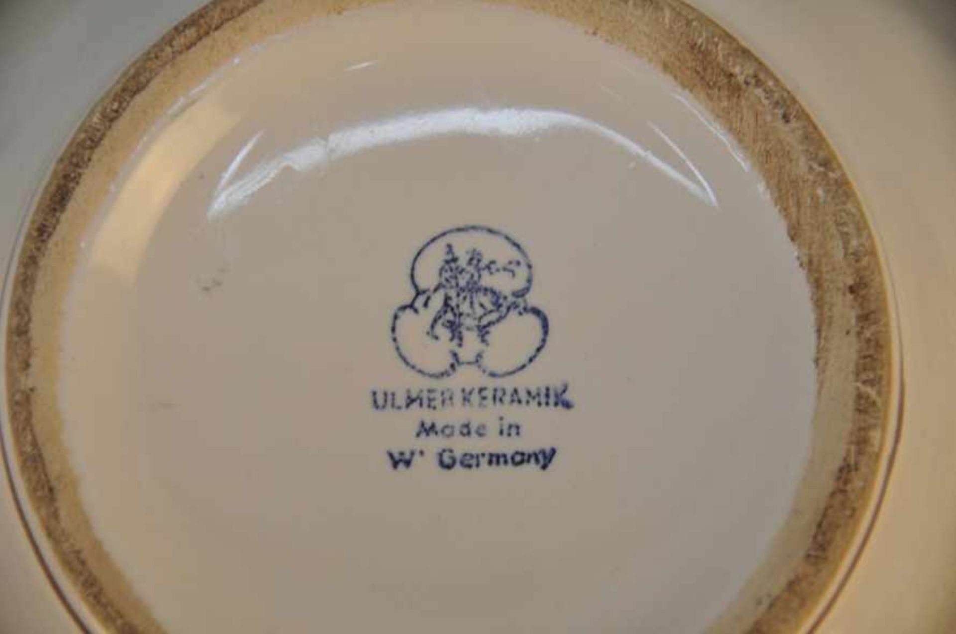 Blumenvase "Machwitz Kaffee". Ulmer Keramik, 1950/70er Jahre. Höhe ca. 27 cm, Stand 8,5 cm. - Image 3 of 5
