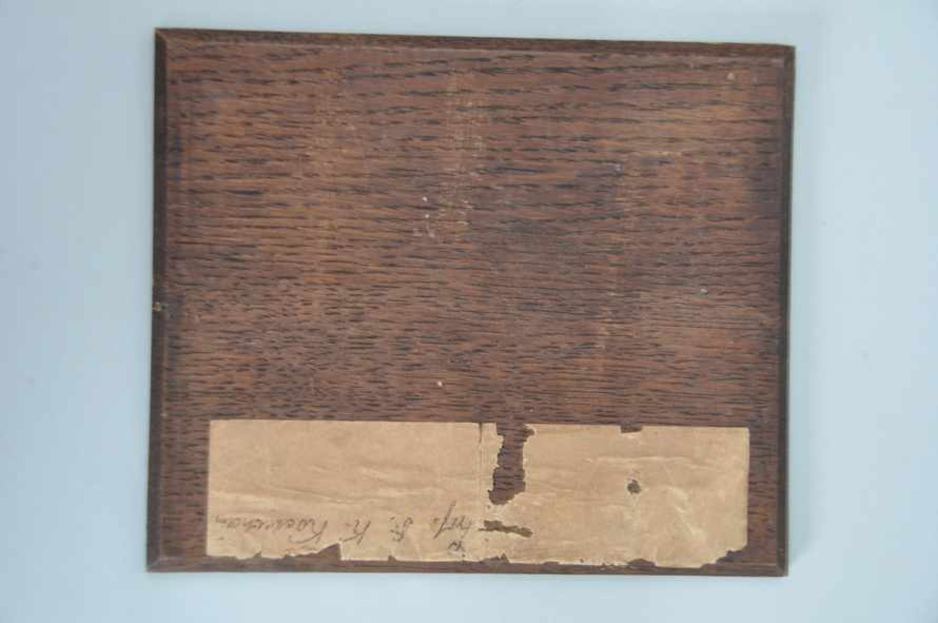 Impressionistische Studie mit grotesken Zügen. Öl auf Holz, um 1870, oben rechts signiert, Verso - Image 4 of 7