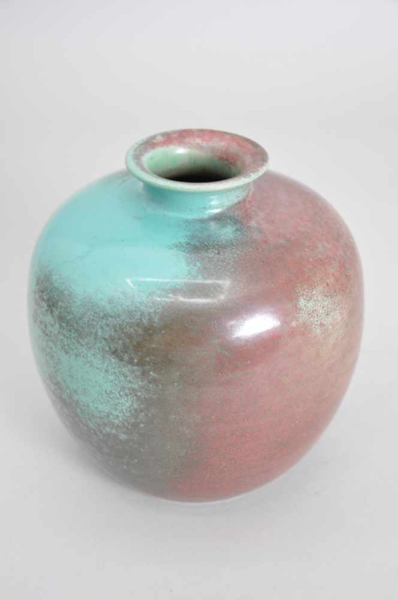 Ovoide Vase, wohl Uhlemeyer. Richard Uhlemeyer (03.10.1900 Göttingen - 04.11.1954 Hannover). - Bild 3 aus 5