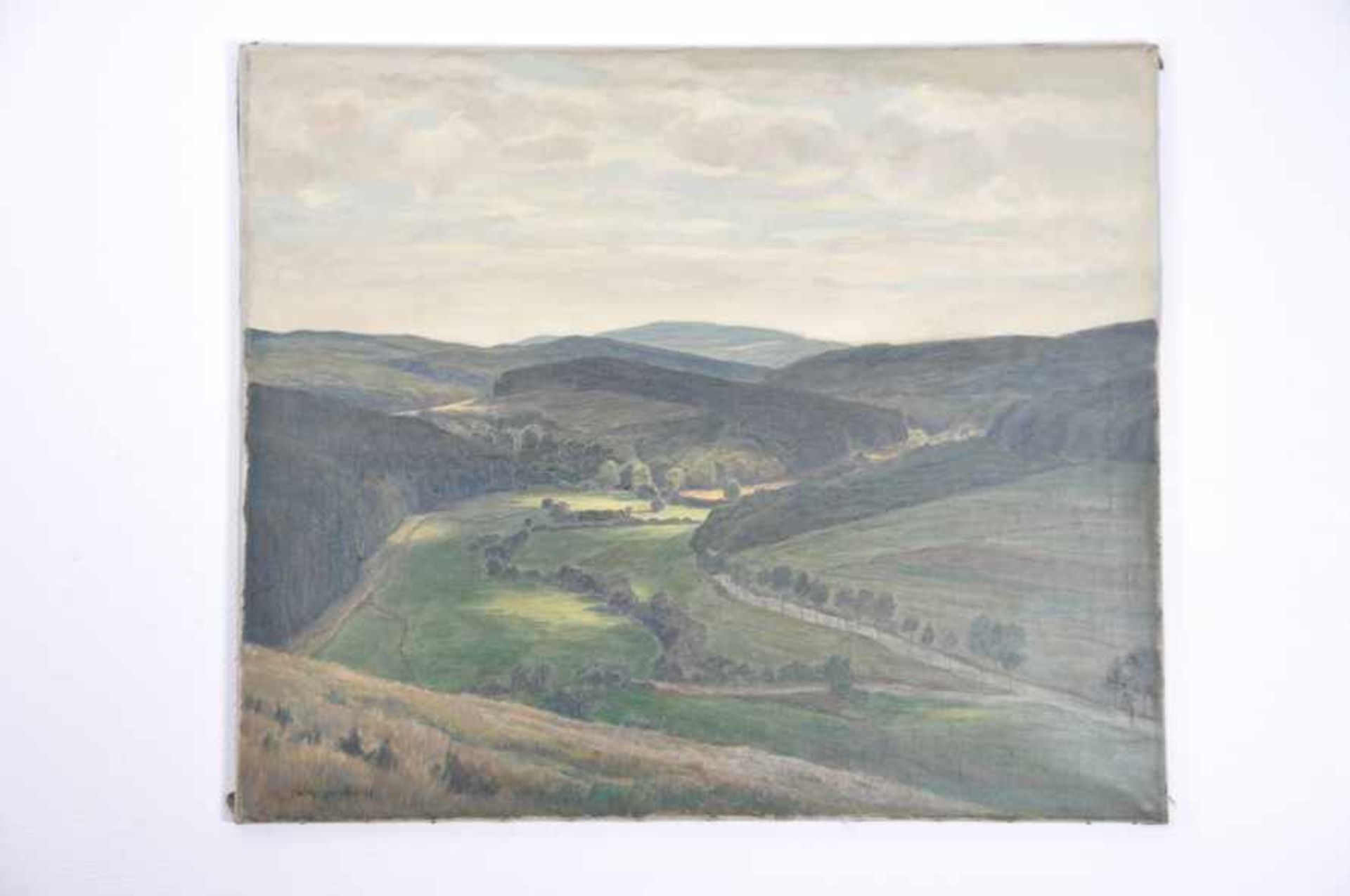 Landschaft mit Wolkenschatten (Sauerland). Willy ter Hell (02.12.1883 Norden - 01.07.1947