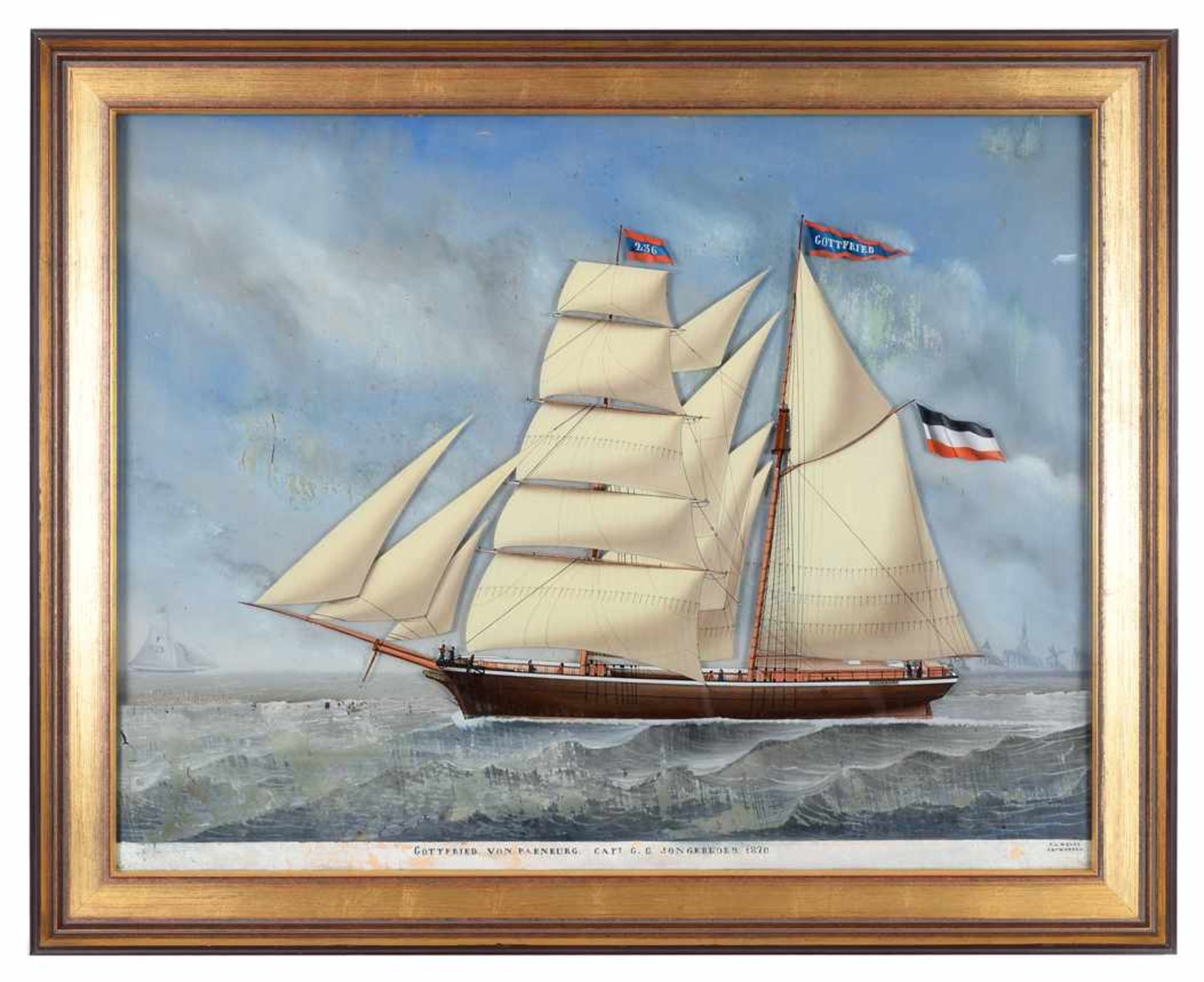 Weyts, Carolus Ludovicus 1828 Ostende - 1875 AntwerpenSeine Schiffsdarstellungen, egal ob auf