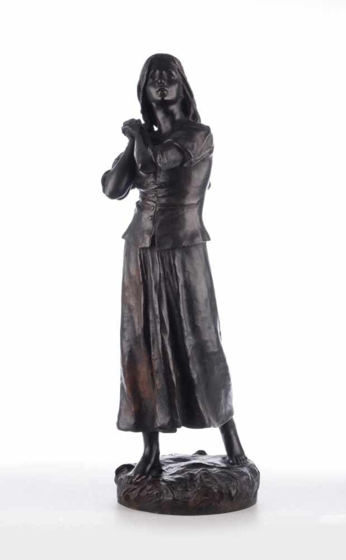 Jeanne d'Arc. Francois-Raoul Larche (22.10.1860 Saint-Andre-de-Cubzac - 03.06.1912 Paris).Massive
