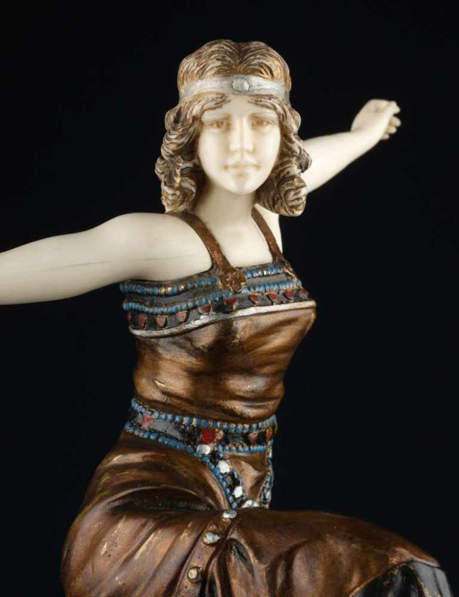 PHILIPPE, PAUL (1870 Thorn - 1930 Paris)."Russian Dancer". Um 1925 (Entwurf). Elfenbein - Image 6 of 7