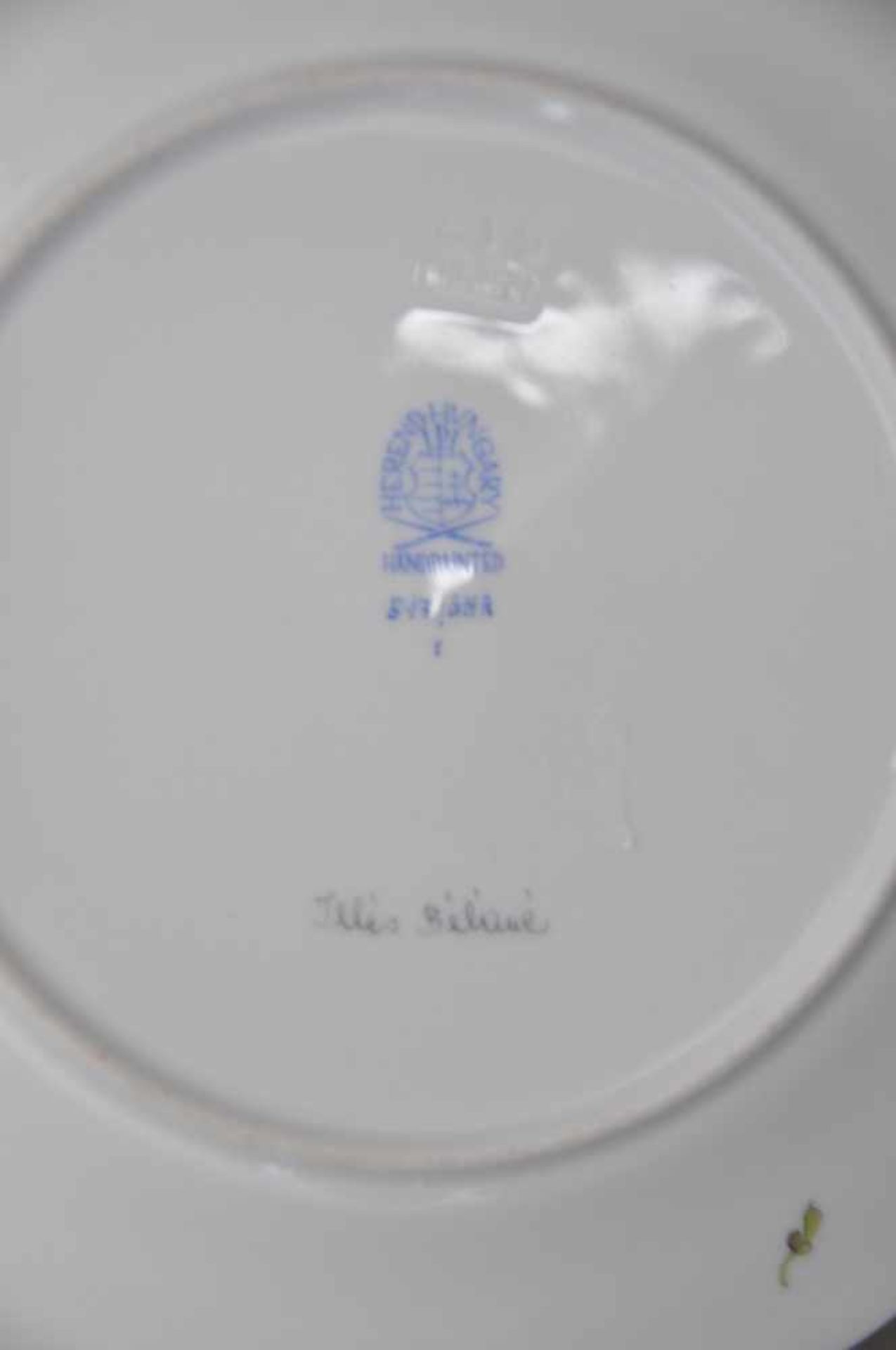 3-teiliges Kaffeegedeck.Herend, Blumendekor. Teller 19 cm. - Image 2 of 3