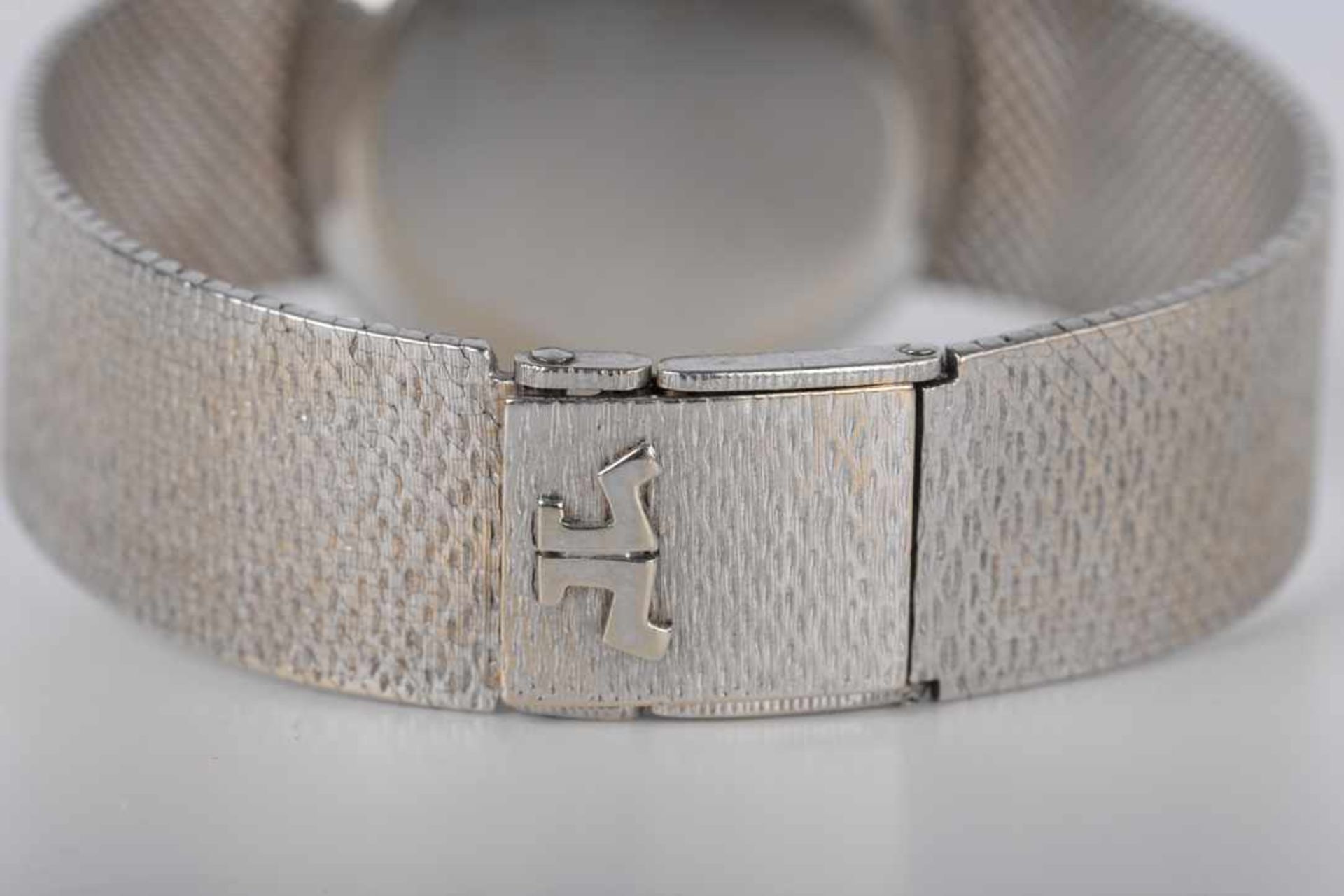 Jaeger-LeCoultre HerrenarmbanduhrFirma Jaeger-LeCoultre, Schweiz 750 er Weißgold, gestempelt, - Bild 10 aus 14