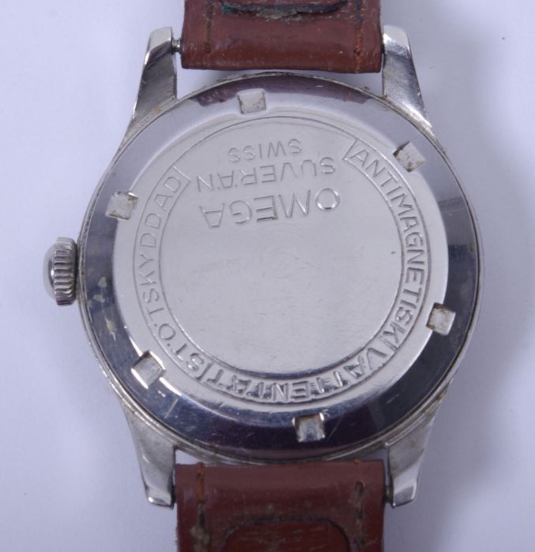 Militärische Omega Suverän Ref. 2400-6Herrenarmbanduhr, Omega Suverän, 1944 für Schweden - Bild 2 aus 3