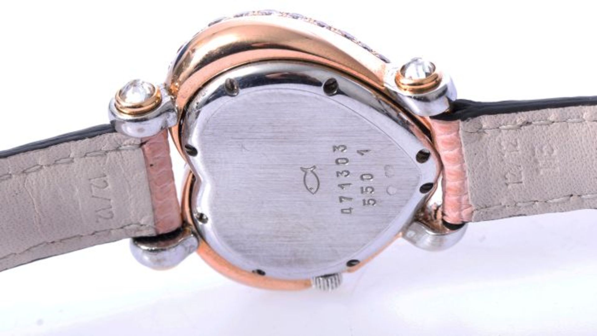 Chopard Happy Diamonds Uhr mit 2,43ct. pinken Brillanten NP 102.780 Euro750 Weiß- und Roségold. - Bild 3 aus 7