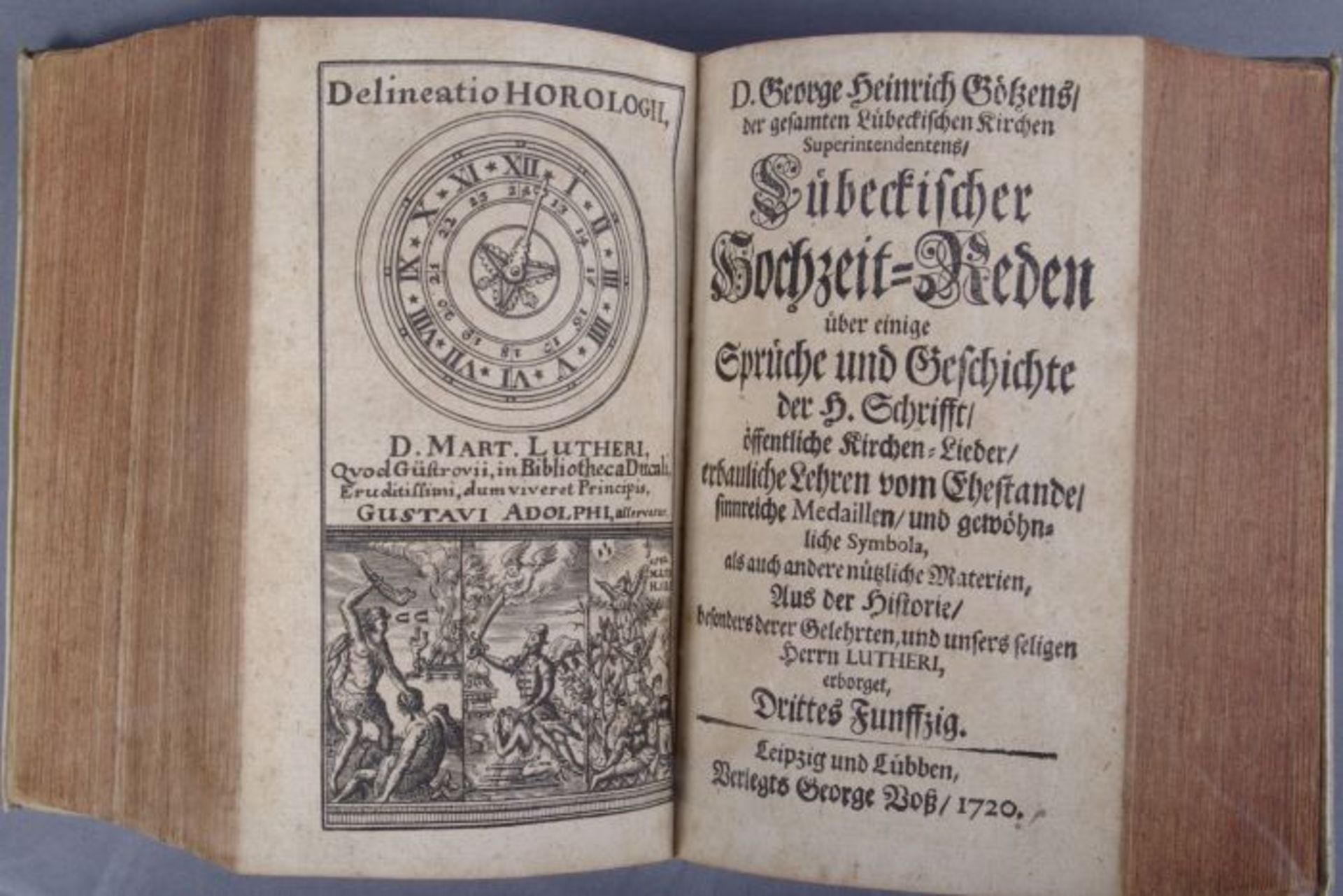 Heinrich George Götze (1667 in Leipzig - 1728 in Lübeck)3 Bücher in einem Band, "Lübeckische - Image 3 of 3