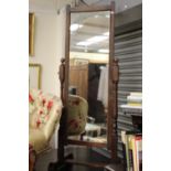 ****Ex Luddington Manor****An oak framed dressing cheval mirror