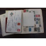 Excelsior stamp album with early contents,