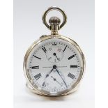 Ulysse Nardin, Locle & Geneve, an early 20th Century silver open faced chronometer pocket watch,