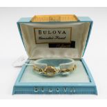 Cased Bulova watch,